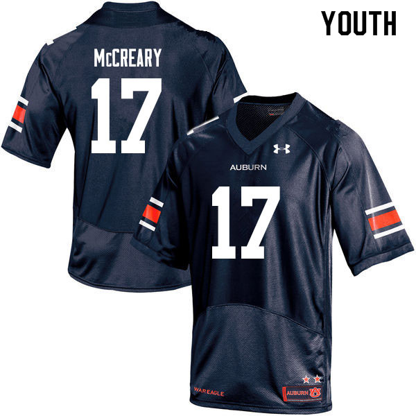 Youth #17 Roger McCreary Auburn Tigers College Football Jerseys Sale-Navy